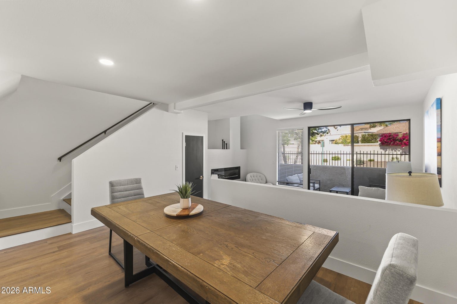 Formal dining area open to the kitchen