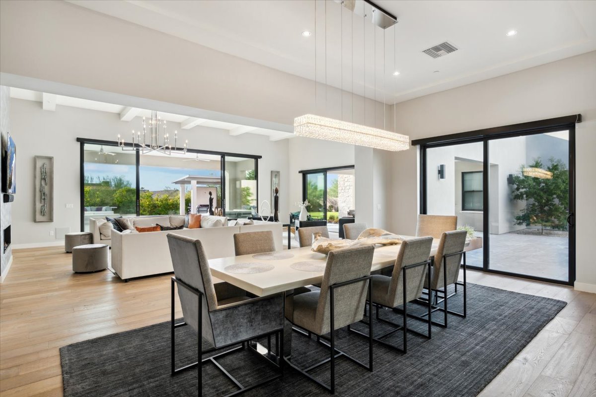 Formal dining area open to the great room