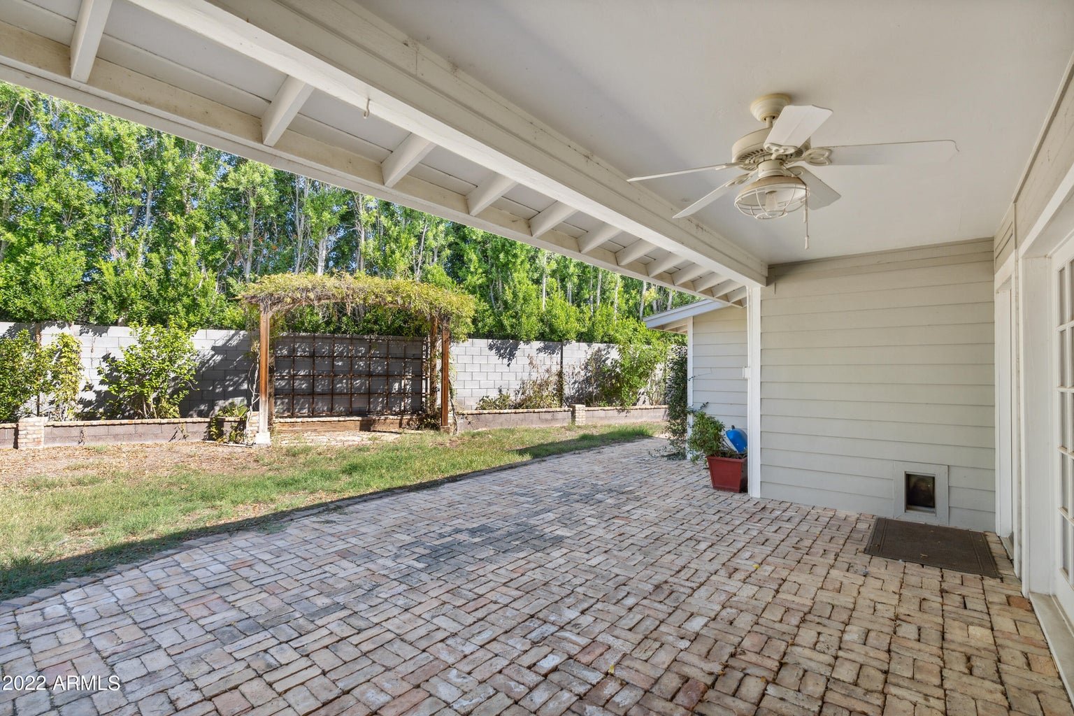 Brick side yard walkway