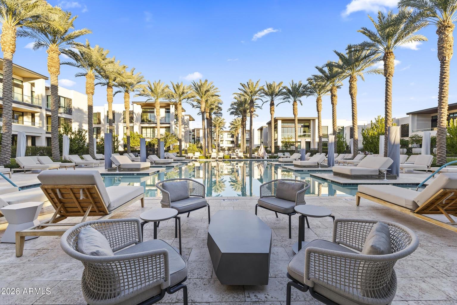 Ritz-Carlton Residences community pool during the day