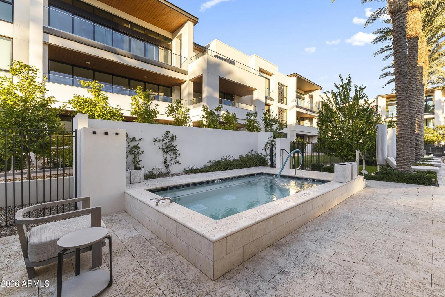 Community spa and courtyard patio