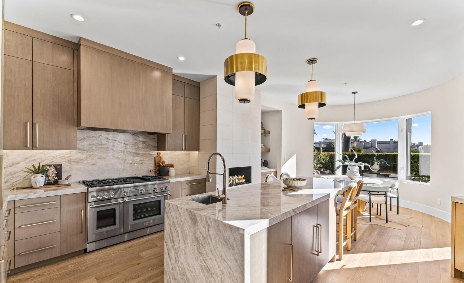Neutral kitchen interior in a Gainey Ranch home, Central Scottsdale